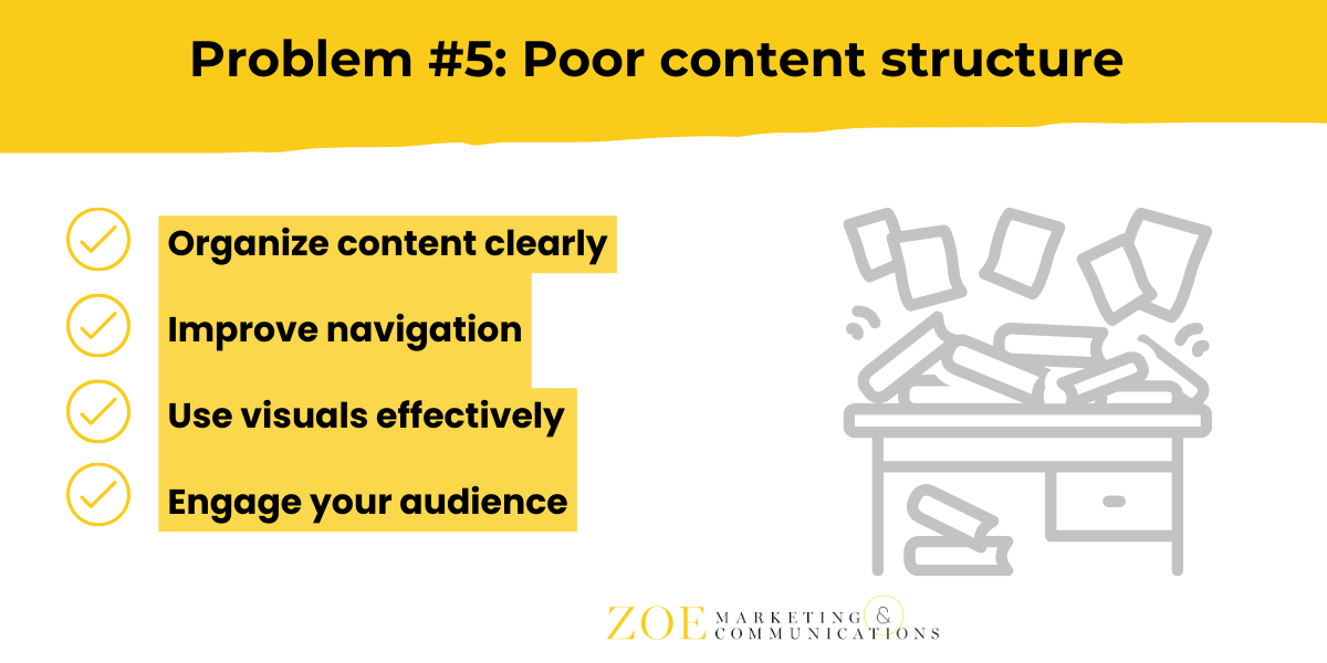 Conversion Problem-Poor Content Structure