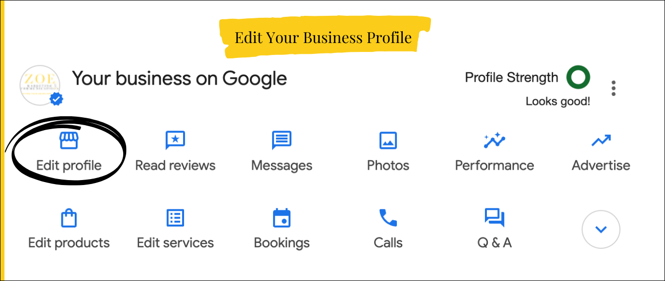 Edit Your Google Business Profile