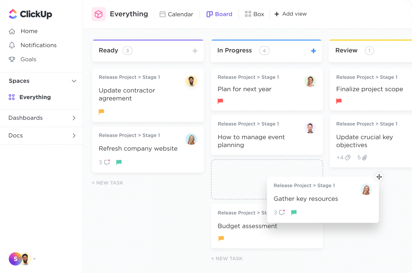 Art Kanban Click Up Example