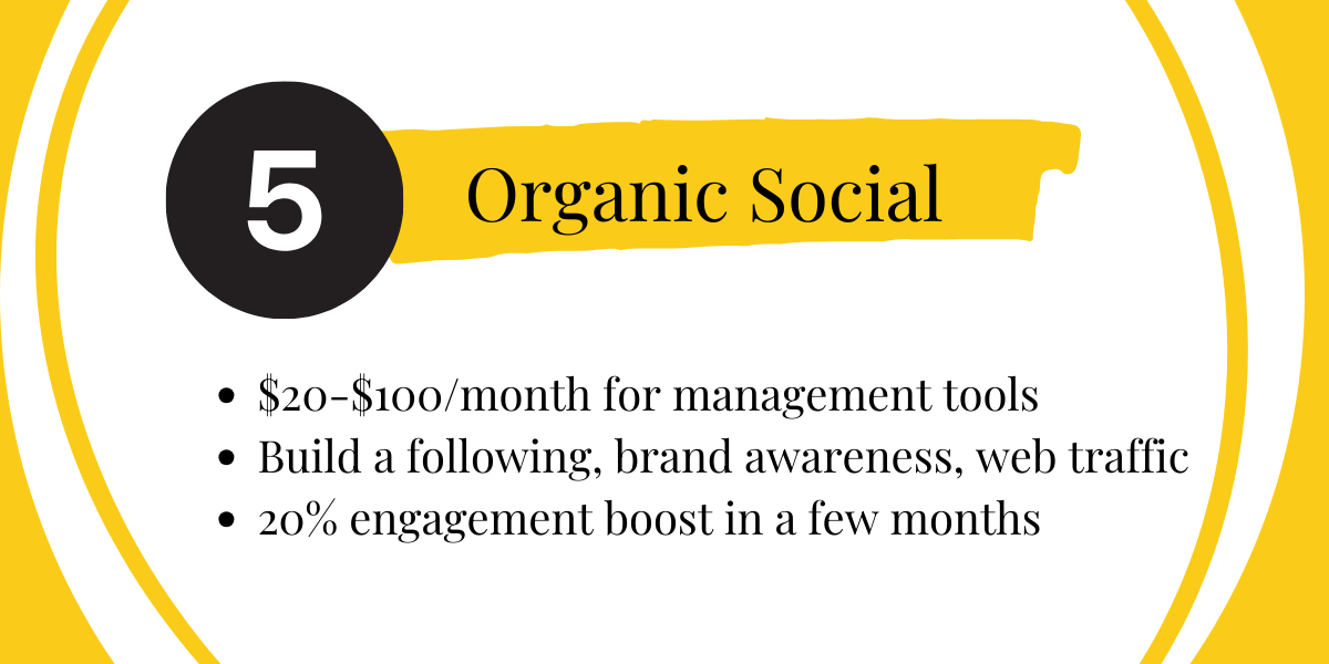 Organic Social $500 a Month or Less