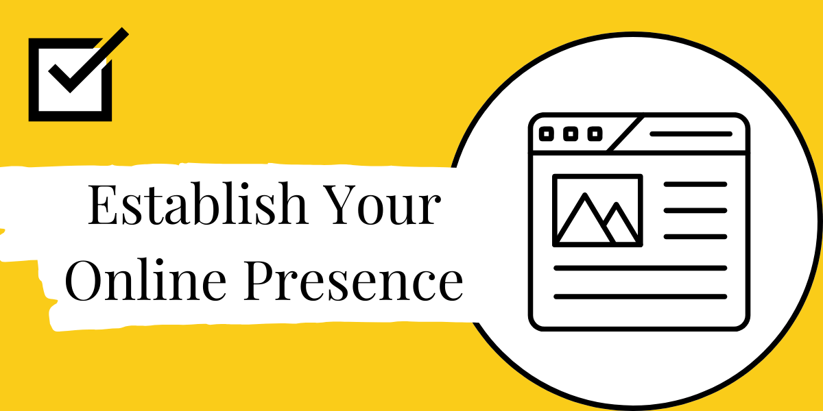 Pre Marketing Checklist-Establish Your Online Presence