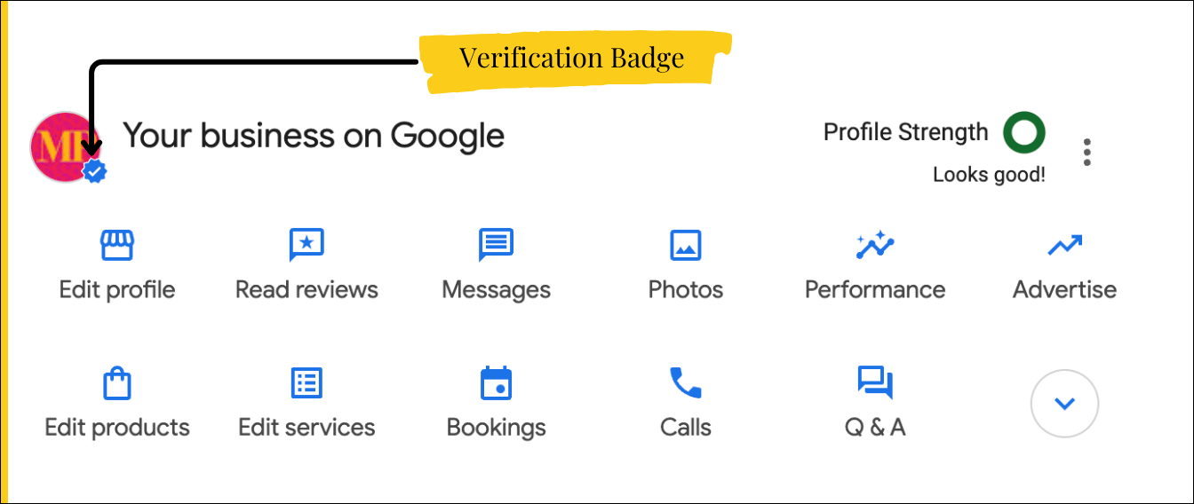 Verification Badge for Google Business Profile